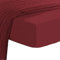 Pizuna 800 Fadenzahl Baumwolle spannbettlaken 90x200-100x200cm Rio-Rot, 100% Langstapelige Spannbetttuch, Weiche Mako Satin-Webart passt bis zu 40cm Matratzenhöhe (100% Baumwolle bettlaken)