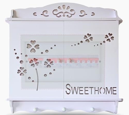 EryelV Dekorative Abdeckung für Sicherungskasten und Stromzähler. Stilvolle Lösung zur Verkleidung und Dekoration Ihres Zuhauses. Mit integriertem Schlüsselhalter