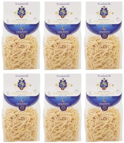 6er-Pack Pastificio Ferdinando II Scialatielli Pasta di Gragnano I.G.P.,Nudeln aus Hartweizengrieß 500g