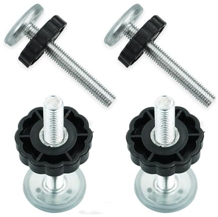 4Pack for Pressure Mounted Baby and Pet Safety Gates Accessory Screw Bolts Kit，M10 Baby Products Safety Equipment for Baby and Pet Safety Gates, Pressure Mounted Gates Replacement Set (Black)