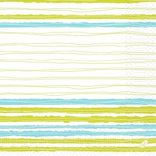 1000 Duni Tissue-Servietten 40 x 40 cm Elise Stripes 3-lagig