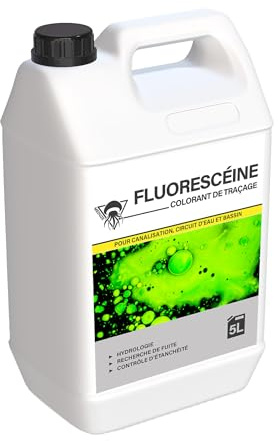 Méduze - 5 litri di fluoresceina pronta all'uso - Colorante per tracciaggio - Versatile - Alta visibilità