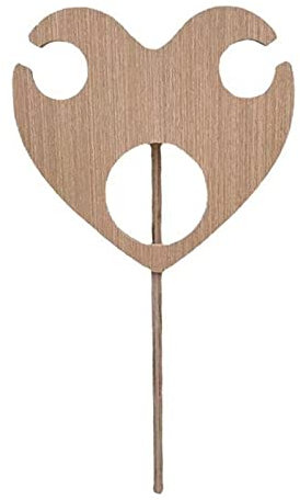 Casier à vin Table à vin d'extérieur Pliable en Forme de cœur Support en Bois pour Verres à vin Planche Portable Porte-Champagne pour Pique-Nique