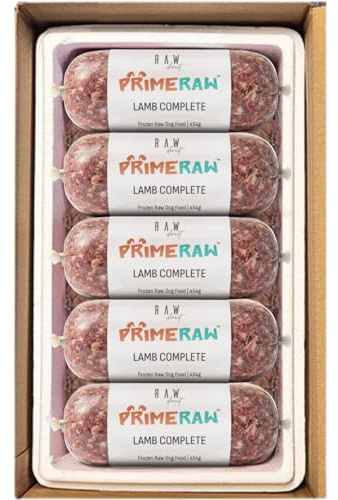 RAW DIRECT Prime Raw Frozen BARF Dog Food – 454g Rolls | 20 or 30 Rolls Pack | Premium Natural Barf Diet | High-Protein, Grain-Free & Nutrient-Rich (30, Lamb Mince)