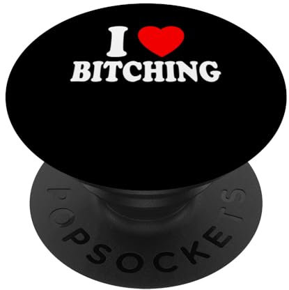 Ich liebe (Liebe) meckern, meckern, murren, jammern PopSockets Klebender PopGrip