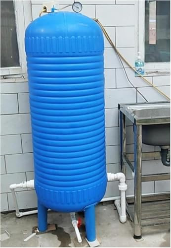 AVLLSO Pichet d'eau réservoir de Pression de Stockage d'eau Bleu PE, 50 100 120 150 200 litres Conteneurs de Stockage d'eau de Pluie Domestique Blanchisserie/Jardin/Ferme(120L/31.7Gal (120X40cm))