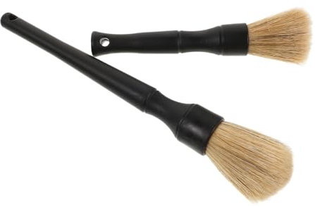 MUELODSIC 2stücke Teiliges Auto Detail Pinselset Staubpinsel Für Innen Und Außenreinigung Für Fahrzeugmodelle Mit Weichen Borsten Zum Schutz des Lacks Und Praktischem Langgriff Für