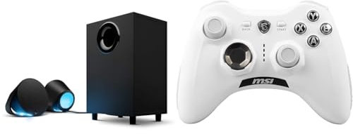 Logitech G560 PC Gaming & MSI Force GC30 V2 White Kabelloser