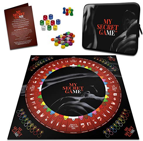 My Secret Game 2. Edition - Ein erotisches Abenteuer mit App - Interaktives Erotikspiel, Sexspiel und Brettspiel für Smartphone und Tablet ab 18 Jahre für Paare, 2 bis 4 Spieler (Schwarz)