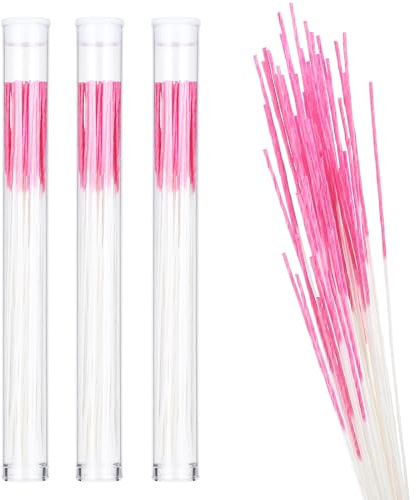 180 Stück Ohrloch Reiniger Stäbchen Piercing Reinigung Einweg | Ohrringlochreiniger für Post Perforation Ohrringe Loch Aftercare Tool Geruchsentfernungswerkzeug (Rosenrot)