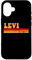 LEVI Name Personalisierte Idee Herren Retro Vintage LEVI Hülle für iPhone 16