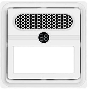 Bodenventilator, Lüftungsventilator, integrierter Deckenventilator, Beleuchtung, integrierte Badezimmerheizung, 30 x 30 cm, Badezimmer-Abluftventilator