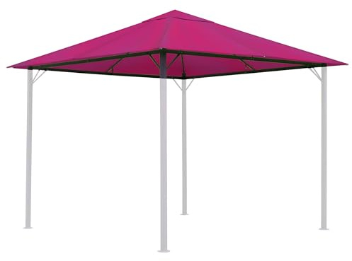 QUICK STAR Ersatzdach für Garten Pavillon 3x3m Beere Pavillondach Ersatzbezug