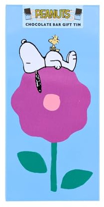 Peanuts Snoopy Dreaming Of Adventures Chocolate Bar Gift Tin Collectable Gift - Infinity Brands - Heartwarming Design, Collectable Tin, Perfect For Gifting, Reusable Keepsake