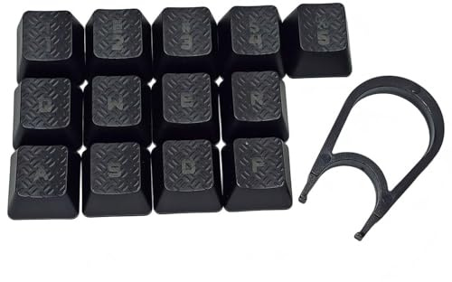 OURHZTB Texture Tactility Backlit Gaming Keycaps Replacement for Logitech G310 G413 G613 G810 K840 G910 Mechanical Keyboard, 13 Keys Performance Gaming keycaps Kit