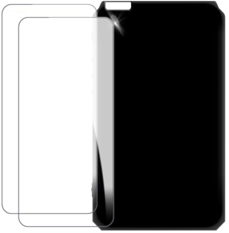 UOGNADGD Displayschutz und Hülle für HiBy R6 III 2025 - Schwarz | 5 2-in-1-Bundle, bedruckte TPU-Hülle + 2er-Pack gehärtete Glasfolie, stoßfestes Schutz-Kit
