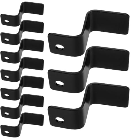 UKCOCO 5 Pair Z-shape Metal Brackets Electric Wheelchair Battery Case Hangers Sturdy Sturdy Construction Wheelchair Accessories for Seniors Everyday Mobility Use