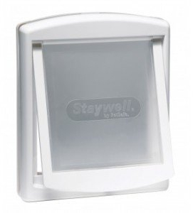 Karlie STAYWELL 740, Hundetür - Weiß, Mittelgroß, Max. Schulterbreite des Tieres: 219 mm, 8148