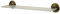Bisk 00401 Deco Regal aus mattiertem Glas, 14,5 x 50,5 x 7,5 cm, Halterung in Messing-Antik-Optik