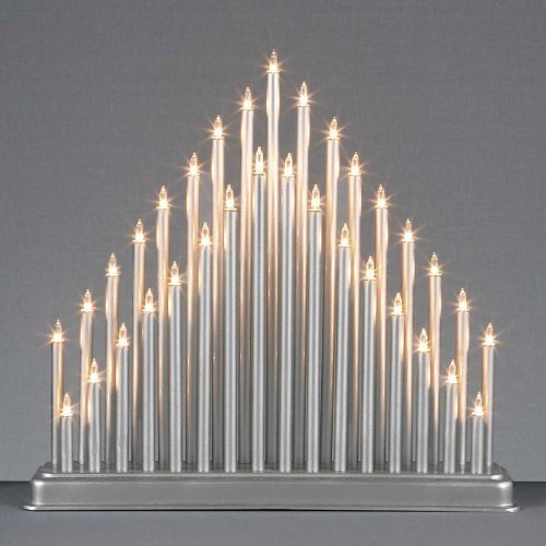 Beautiful & Attractive 33 LIGHT SILVER CANDLE BRIDGE TOWER