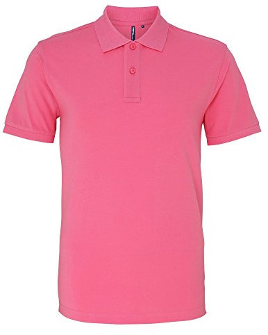 Asquith & Fox Men's Asquith and Fox Men's Polo Short Sleeve Polo Shirt, Pink (Pink Carnation 000), Large (Manufacturer Size:Large)