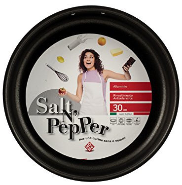 Home Sel Peper Moule à charnière avec Anneaux, revêtement antiadhésif, 28 cm, Aluminium, Noir/Gris