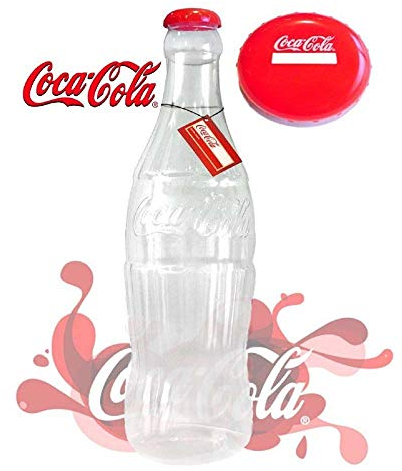 Large Stylish Money Bottles - Moneyboxes for Coins and Notes, Tin and Plastic Piggy Bank Inspired by Coca-Cola Box Pot Piggy Bank 2FT Tall Giant Coca Cola Money Bottle