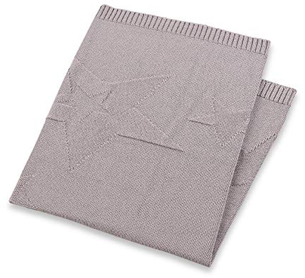 Sterntaler Strick-Schmusedecke Baylee, Alter: Für Babys ab der Geburt, 75 x 90 cm, Grau, 9271870