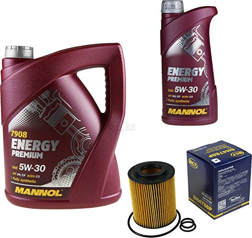 Filter Set Inspektionspaket 6 Liter MANNOL Motoröl Energy Premium 5W-30 API SN/CF SCT Germany Ölfilter