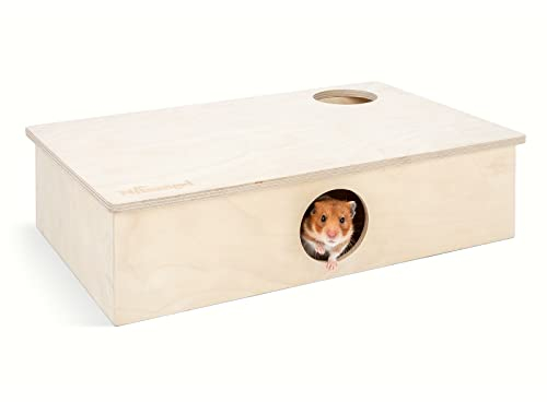 Niteangel Mehrkammer Hamsterhaus Labyrinth - Mehrzimmer-Verstecke und Tunnel-Erkundungsspielzeug für Hamster, Gerbils, Mäuse und Lemminge (6-Zimmer Groß)