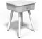 i-box Portable Smart Side Table Bluetooth Speaker With Wireless & USB Charging Dock (Square White)