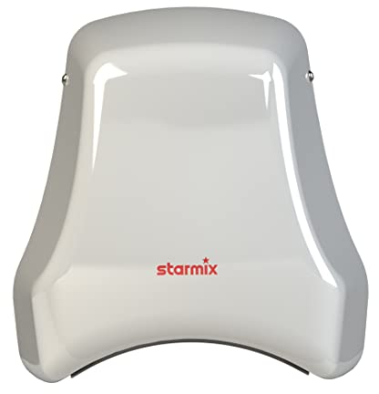 Starmix Händetrockner T-C1 M w, effektiver und hygienischer Handtrockner für schnelles Trocknen der Hände (1550 W, Weiß)