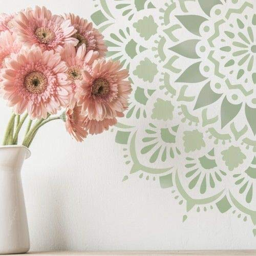 TODO-STENCIL Stencil Home Decor Rosette 018 Mandala Außenmaße: 30 x 30 cm Innenmaße Design 28 x 28 cm