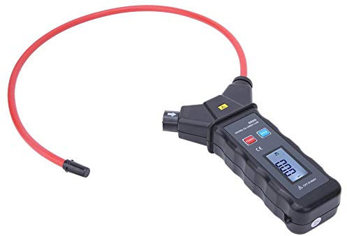 Probador de continuidad de fugas flexible CA de pinza amperimétrica de bobina con rango CA 0.00A-9999A para interiores