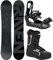RAVEN Snowboard Set: Snowboard Solid Steel + Bindung s230 Black + Boots Target (168cm Wide + s230 M/L + Target 47)