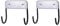 2PCS Ironing board hanging bracket Ironing board wall hanging bracket, stainless steel heavy duty hooks for ironing board, towels, clothes, hats and bags