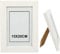 H HANSEL HOME Marco de Fotos 15 x 20 cm Blanco Hecho de Madera Panel de Cristal Marco de Fotos para Decoracion