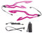 Motorrad LED Streifen Lichtleiste, Asudaro Helm LED Licht Motorradhelm Licht Wasserdichtes Motorrad Licht Streifen LED Aufkleber Mit wiederaufladbarem LED-Signaletikett Helmdekorationsset,Violett