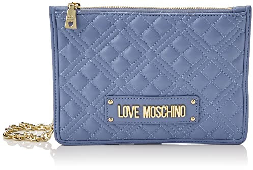 Love Moschino JC4316PP0FLA0, Borsa a Spalla, Donna, Azzurro, Taglia unica