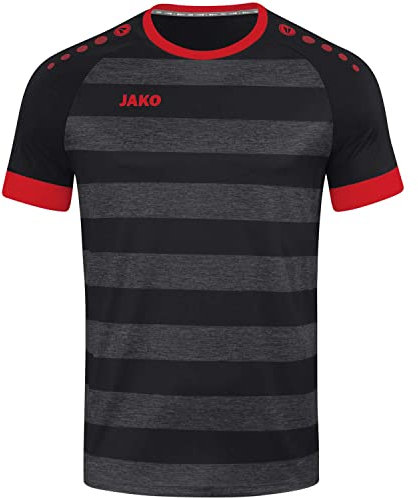 JAKO Herren Trikot Celtic Melange (Kurzarm), Schwarz/Sportrot, XL