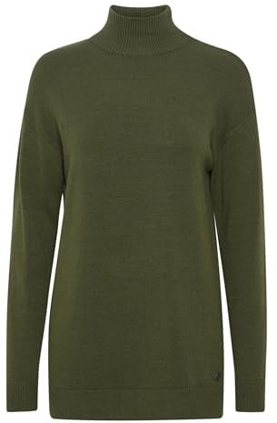 OXMO OXRatina Damen Pullover Rollkragenpullover Feinstrickpullover
