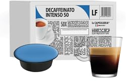 Café DECAF INTENSO, décaféiné (100 Capsules) compatible avec Lavazza Firma, Lot de 2 x 50 Capsules (50 portions tot) - la Capsuleria