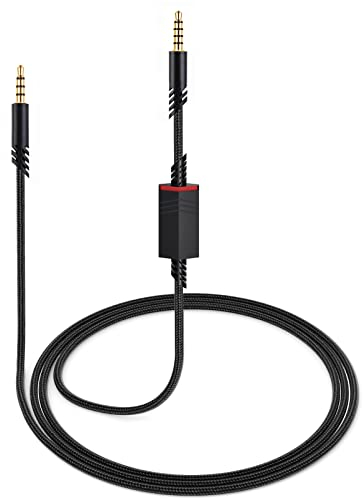 weishan A40 Cord Replacement for Astro A10 A40 TR Gaming Headsets, 3.5mm(1/8) Braided Detachable Audio Cable with Inline Mic Mute Switch, 6ft Long