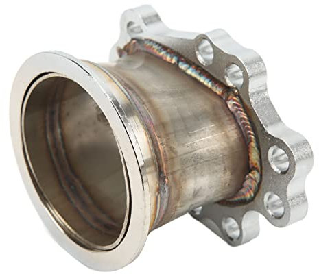 3PCS Turbo Flansch Kit, Metall Legierung Turbo Flansch 8 Bolzen Stark Abdichtung Sweis Flansch Klemme Adapter Fit für Garrett T25 T28 GT25 GT28 Bis 3in