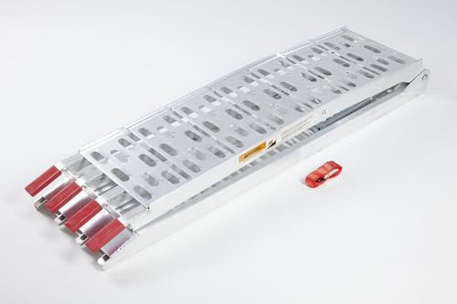 The Ramp People Klappbare Motorrad Laderampe mit Stützbeinen (220 cm x 28 cm x 680 kg Tragkraft)