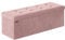 SONGMICS Pouf Contenitore, Cassapanca Poggiapiedi Pieghevole, 38 x 110 x 38 cm, Panca da Letto, Portata 300 kg, in Soggiorno, Camera da Letto, Ingresso, Rosa Pastello LSF277R01