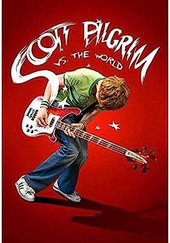 Poster Scott Pilgrim Vs. The World Vintage Filmplakat, Wandkunst, Bilder, Leinwand, Malerei, Poster Und Drucke, Wanddekoration 50X70Cm Kein Rahmen