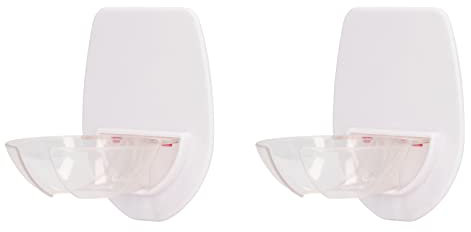 Tyenaza 2-teiliger Dusch-Weinhalter, Wandmontage-Getränkehalter, Transparenter Kunststoff, Einfacher, Kompakter, Einfach zu Montierender Weinglashalter Für Badewanne Und Badezimmer