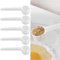 Reusable Plastic Measuring Spoons, 6 PCS, 5g, Transparent, Durable Kitchen Cooking Tools Home Catering