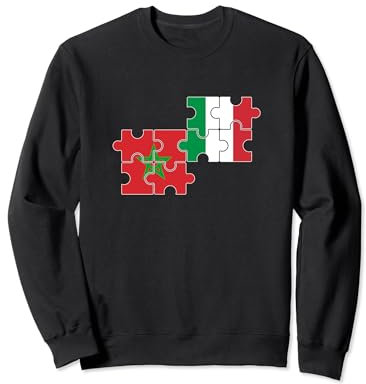 Marocco Italia Bandiera Marocchino Felpa